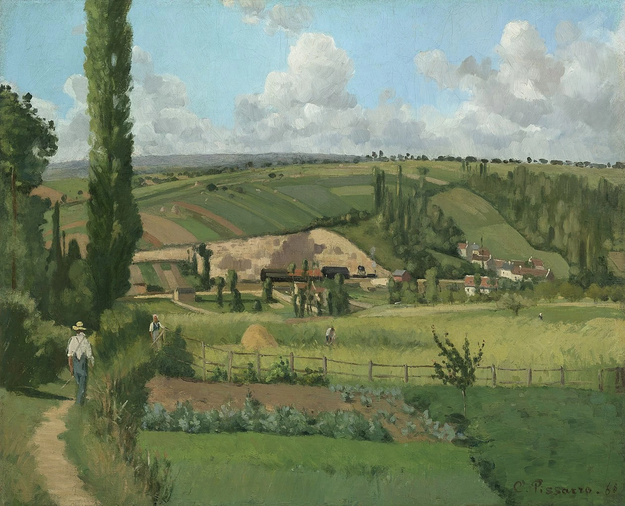 Paesaggio a Les Pâtis, Pontoise, 1868 - National Gallery of Art, Washington, D.C
